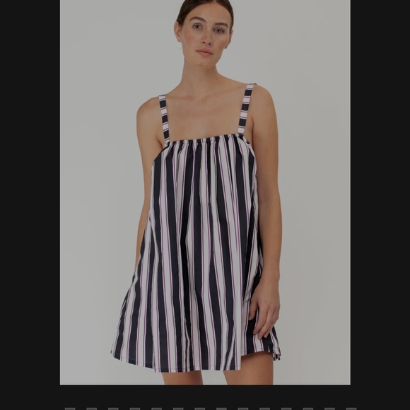 Mikoh Striped Brodie Dress NWT - Picture 2 of 7